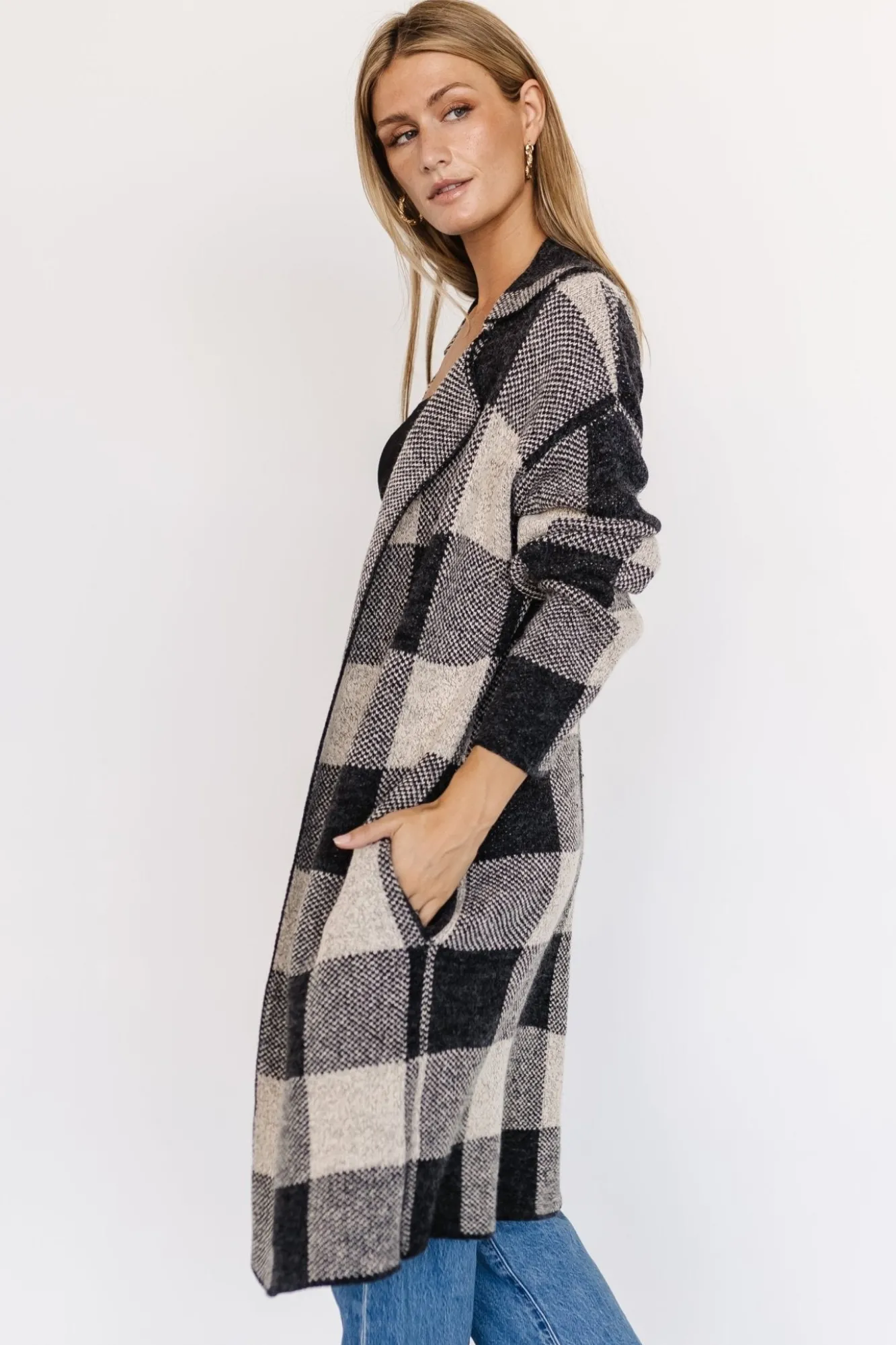 Baltic Born Toronto Cardigan | Black + Taupe