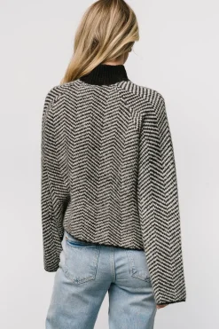 Baltic Born Trisha Knit Sweater | Black Stripe