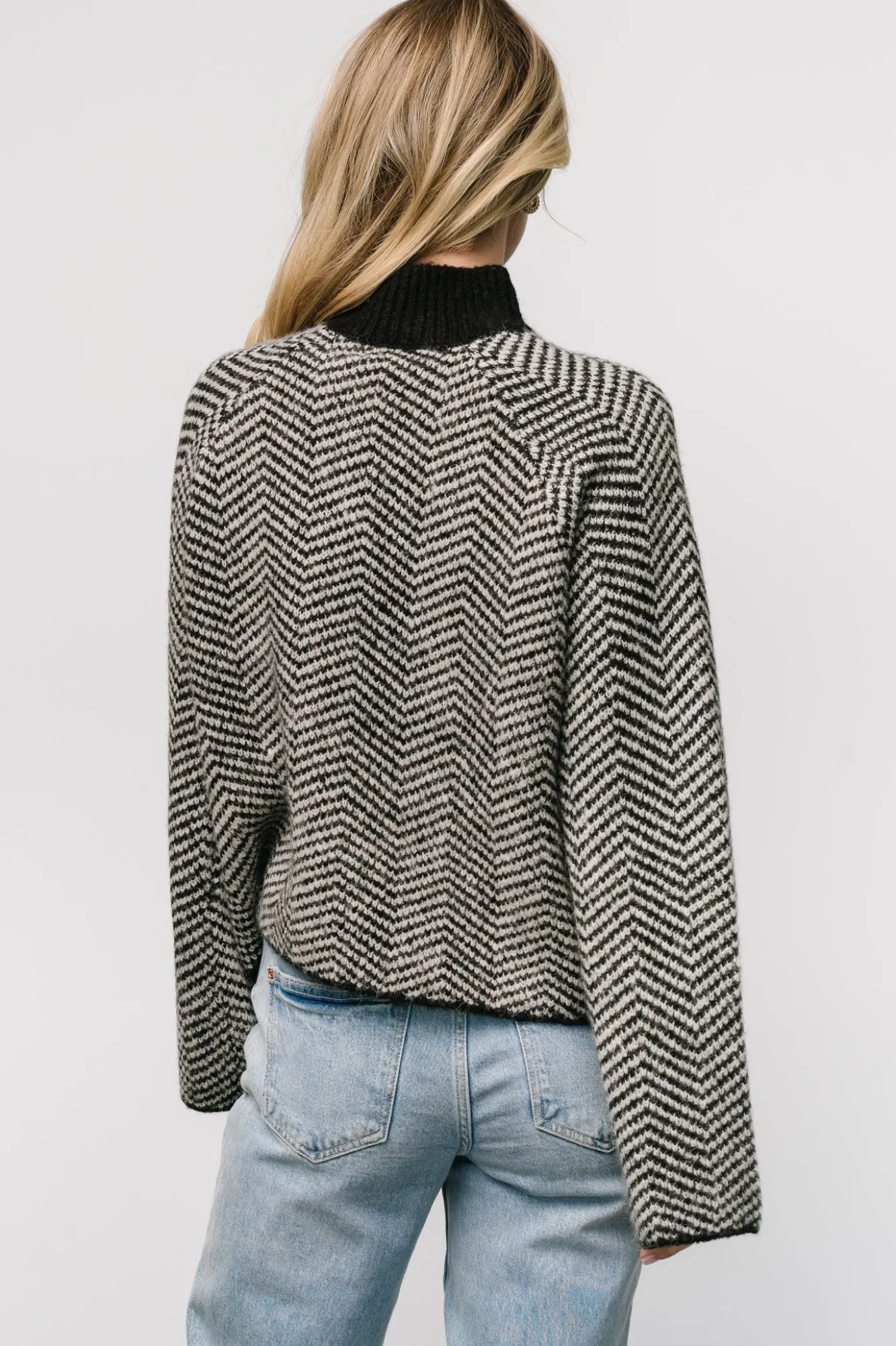 Baltic Born Trisha Knit Sweater | Black Stripe