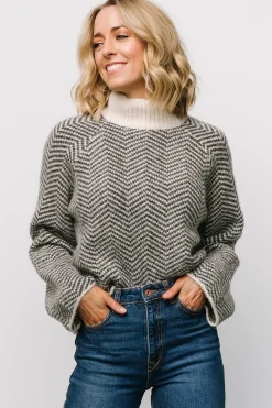 Baltic Born Trisha Knit Sweater | Ivory Stripe
