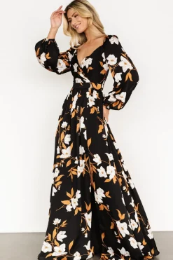 Baltic Born Tristan Maxi Dress | Black Floral