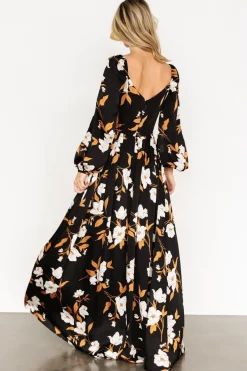 Baltic Born Tristan Maxi Dress | Black Floral