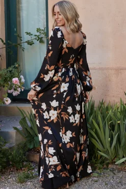 Baltic Born Tristan Maxi Dress | Black Floral