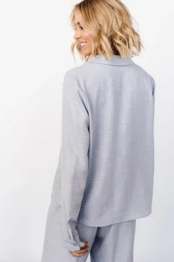 Baltic Born Tuscany Button Top | Blue Gray