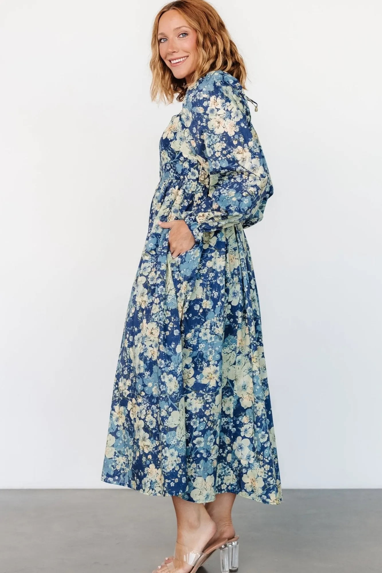Baltic Born Twyla Dress | Blue + Cream Floral