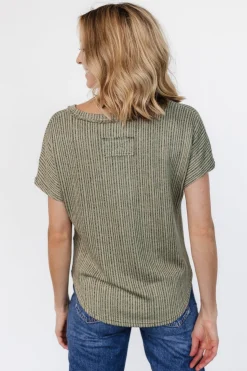 Baltic Born Tylee Knit Top | Dusty Olive
