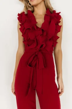 Baltic Born Tyra Ruffle Tank Jumpsuit |