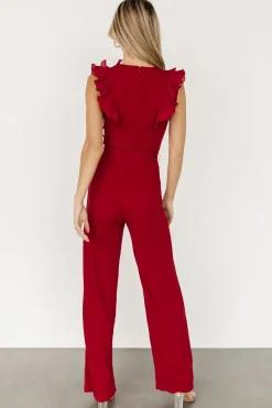 Baltic Born Tyra Ruffle Tank Jumpsuit |