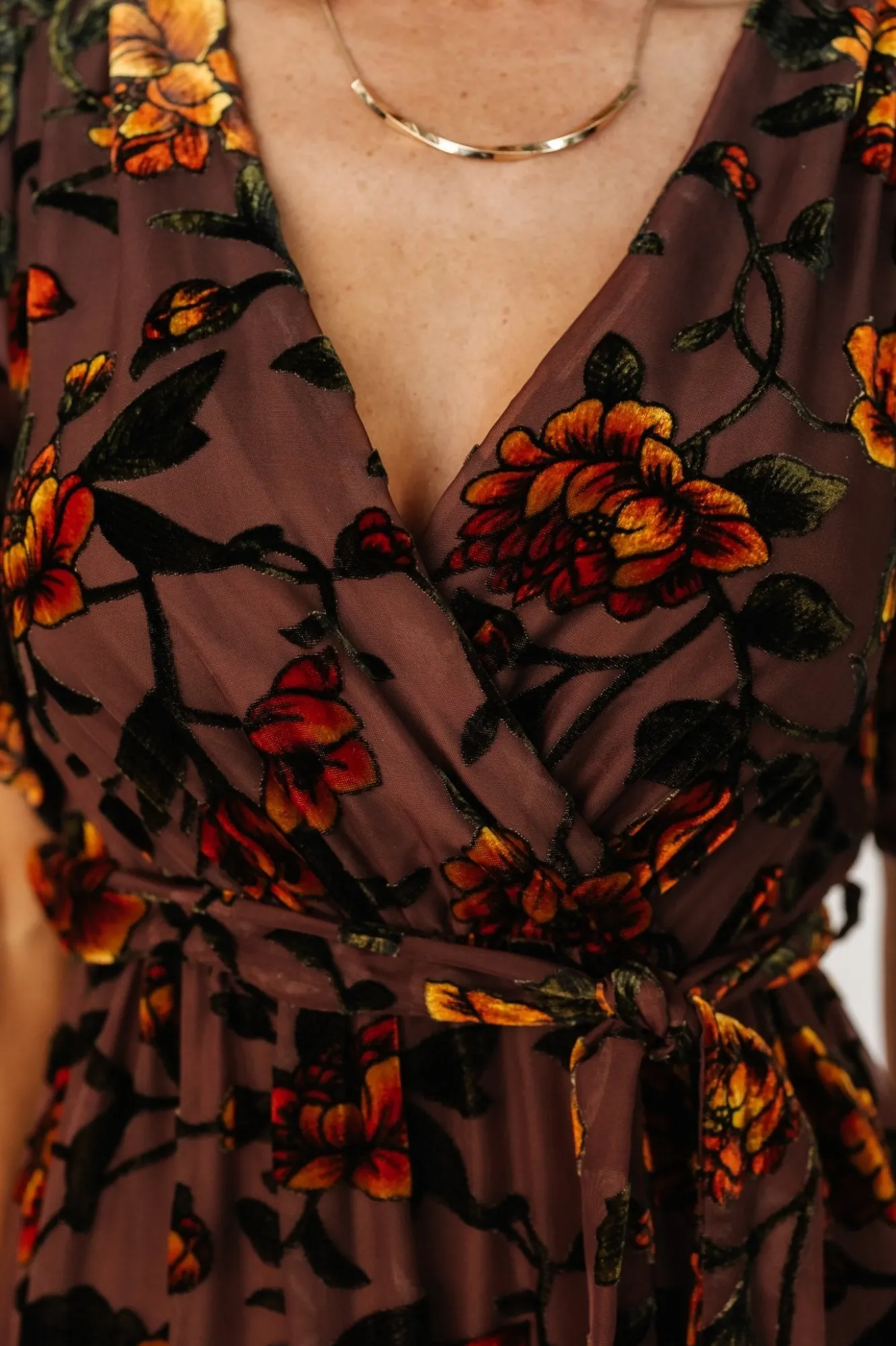 Baltic Born Uma Velvet Maxi Dress | Clove + Amber Floral