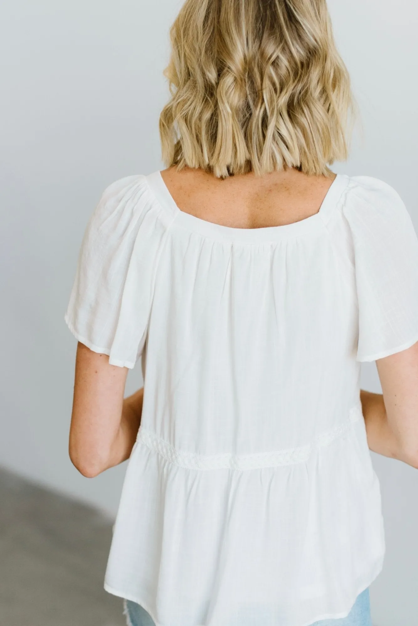 Baltic Born Unity Button Up Top | Off White