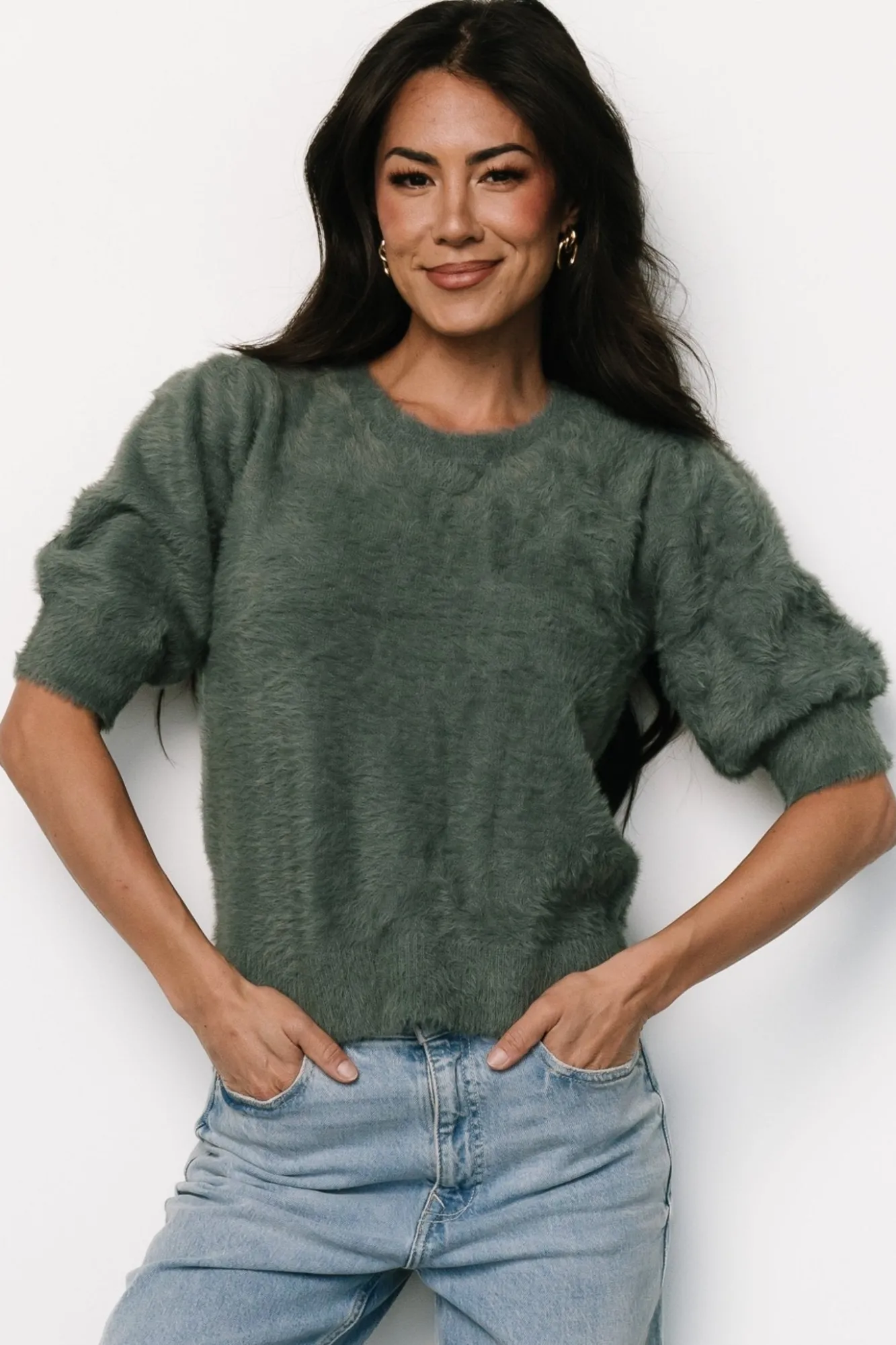Baltic Born Vail Sweater Top | Winter Green