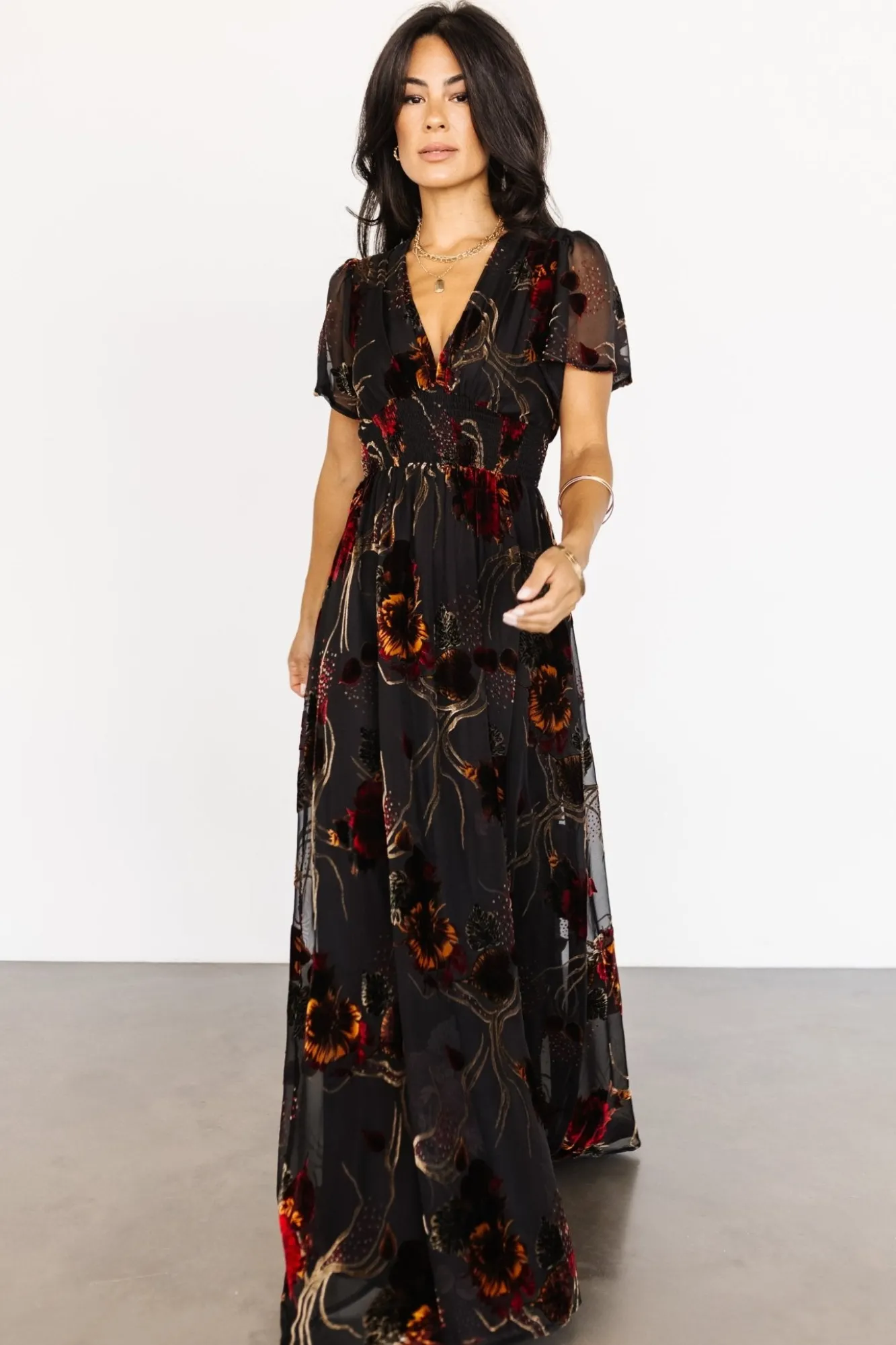Baltic Born Valen Maxi Dress | Black Multi