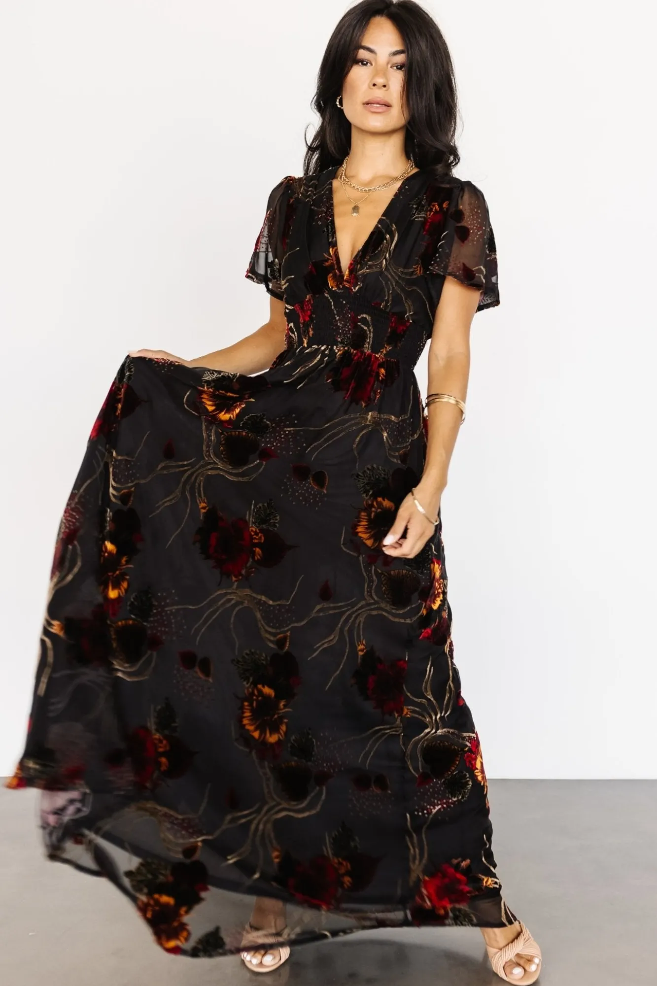 Baltic Born Valen Maxi Dress | Black Multi