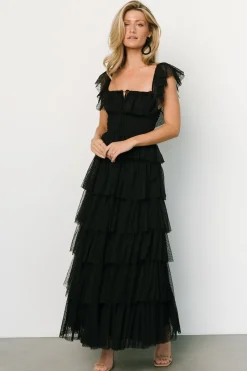 Baltic Born Valora Swiss Dot Tulle Maxi Dress |