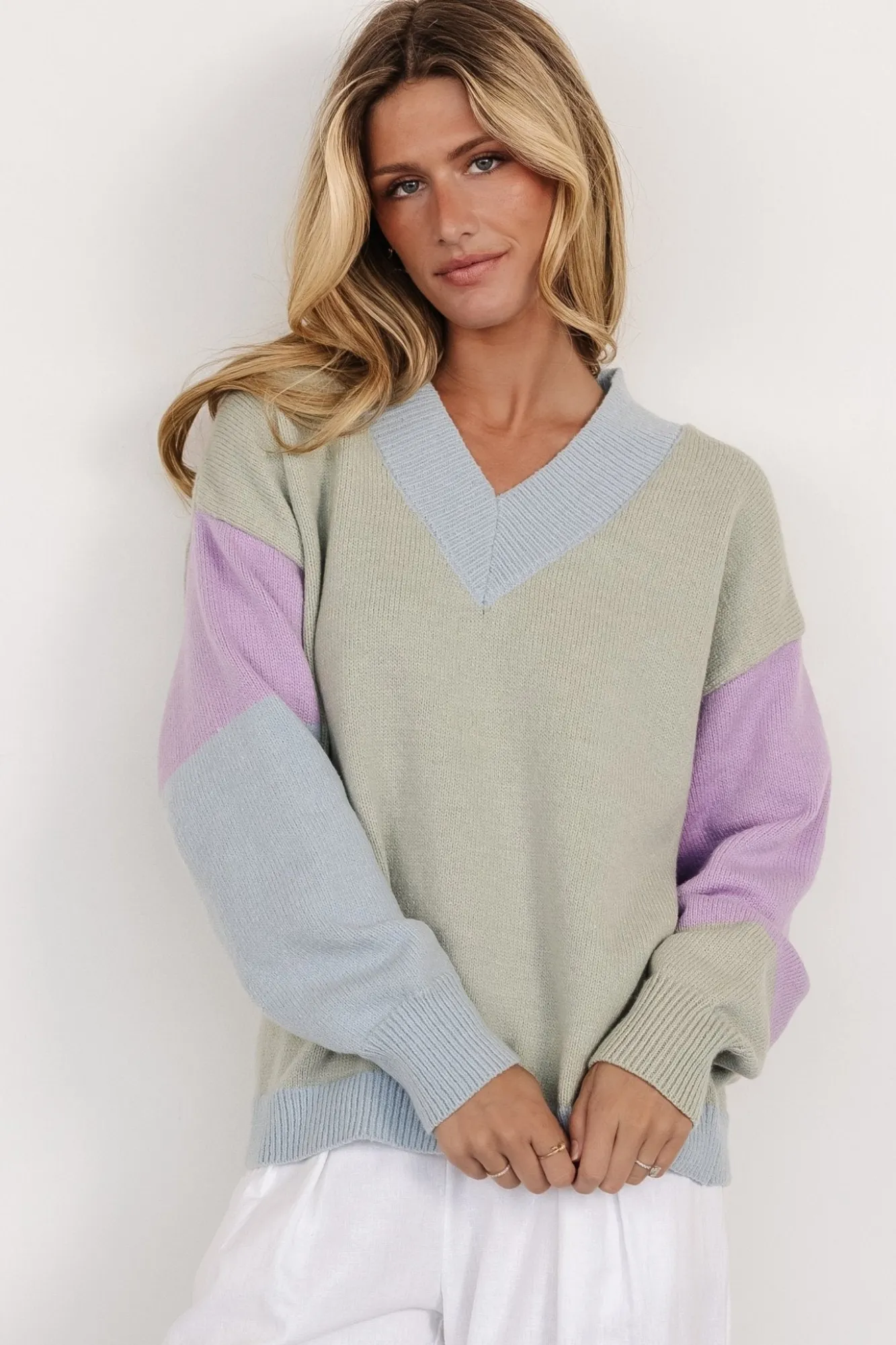 Baltic Born Varsity Color Block Sweater |