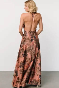 Baltic Born Vasto Halter Maxi Dress | Vintage Rose Print