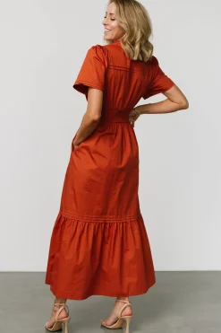 Baltic Born Vera Maxi Dress | Deep Rust