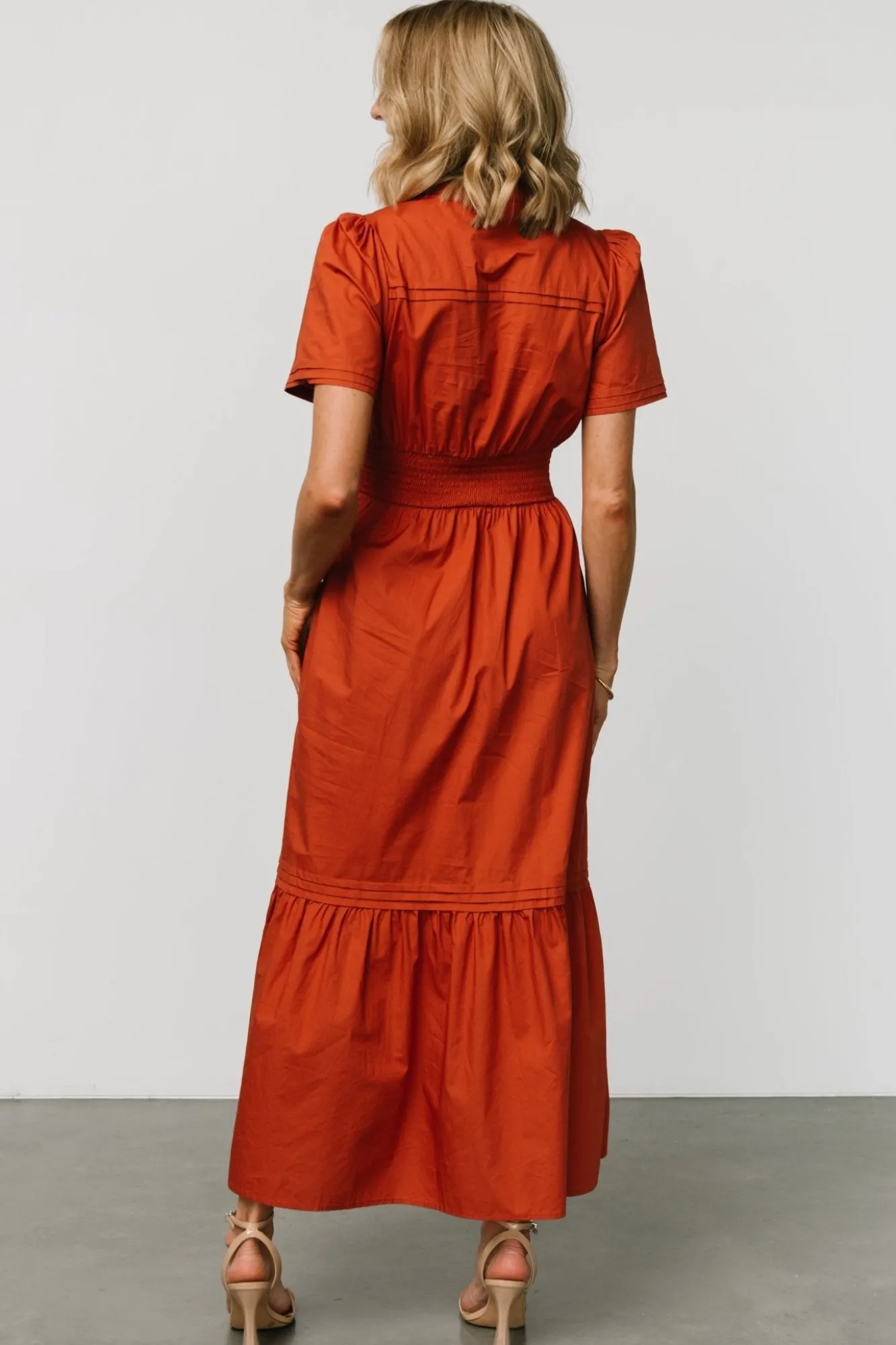 Baltic Born Vera Maxi Dress | Deep Rust