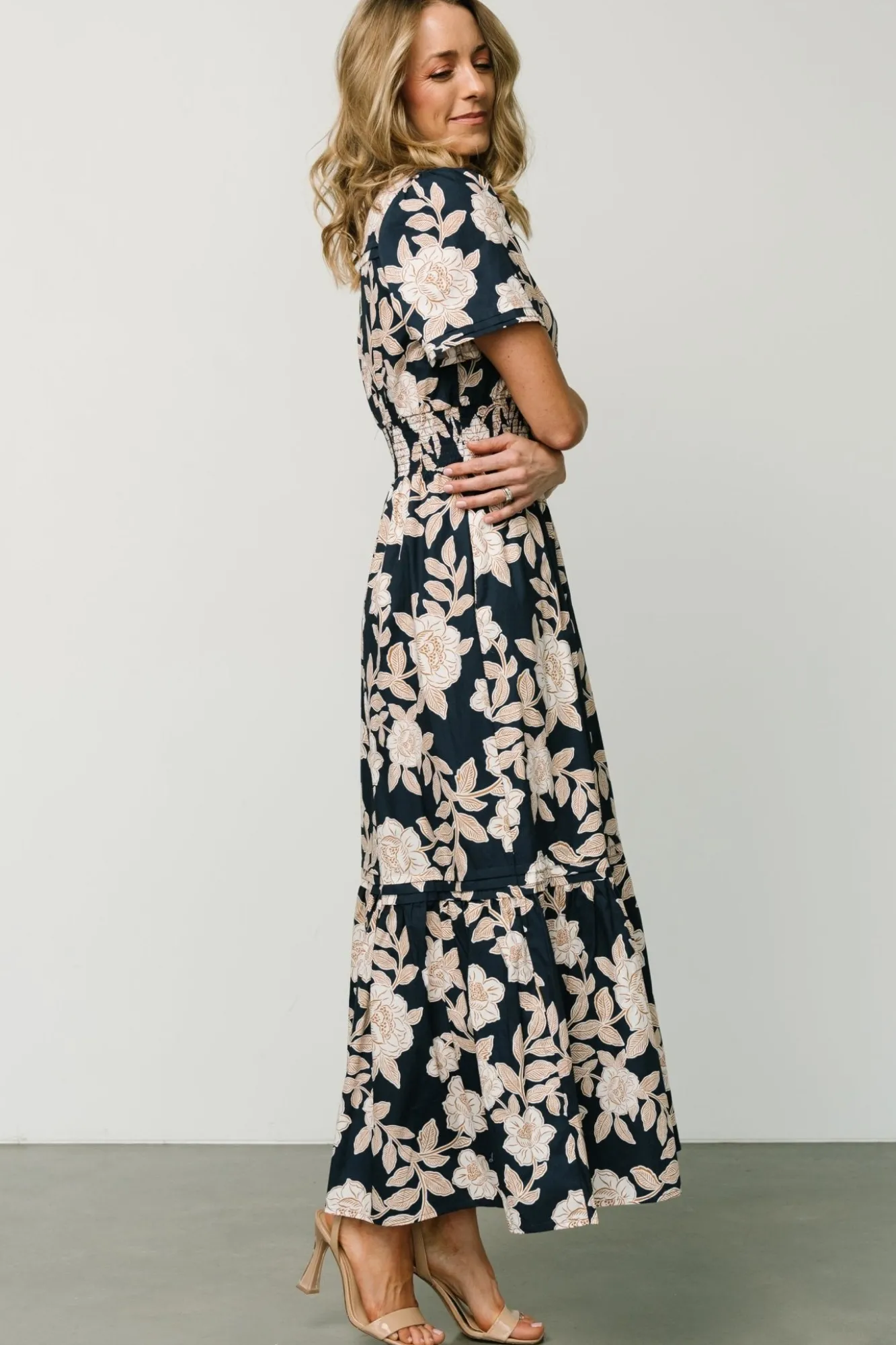 Baltic Born Vera Maxi Dress | Navy Floral