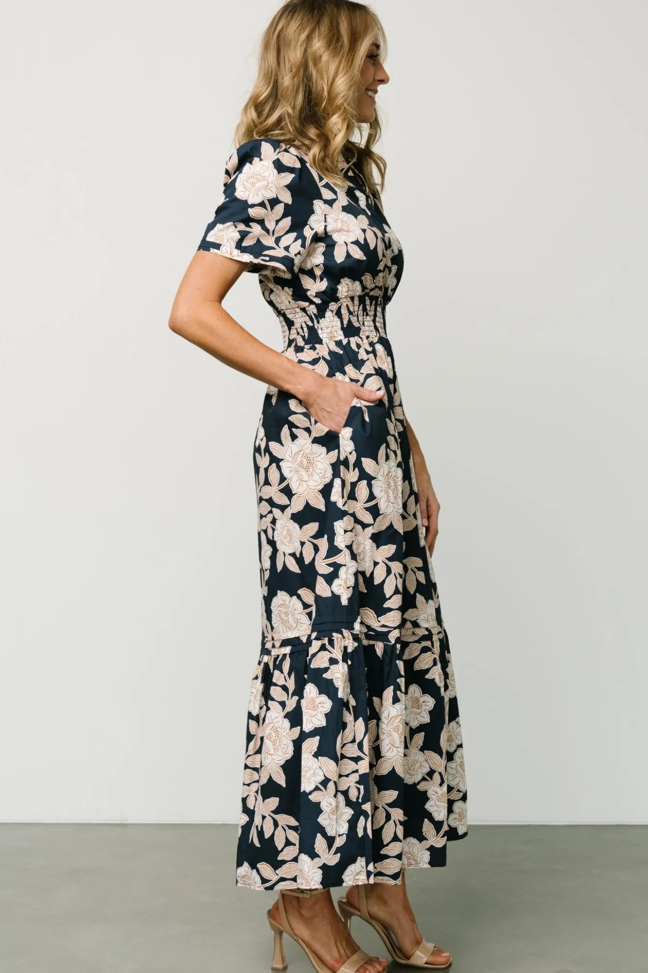 Baltic Born Vera Maxi Dress | Navy Floral