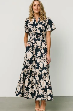 Baltic Born Vera Maxi Dress | Navy Floral
