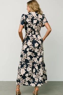 Baltic Born Vera Maxi Dress | Navy Floral