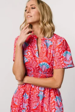 Baltic Born Vera Maxi Dress | Red Multi Print