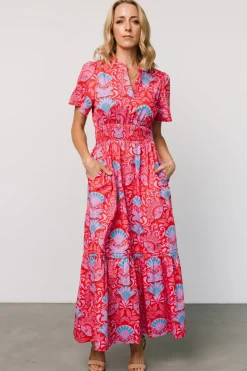 Baltic Born Vera Maxi Dress | Red Multi Print