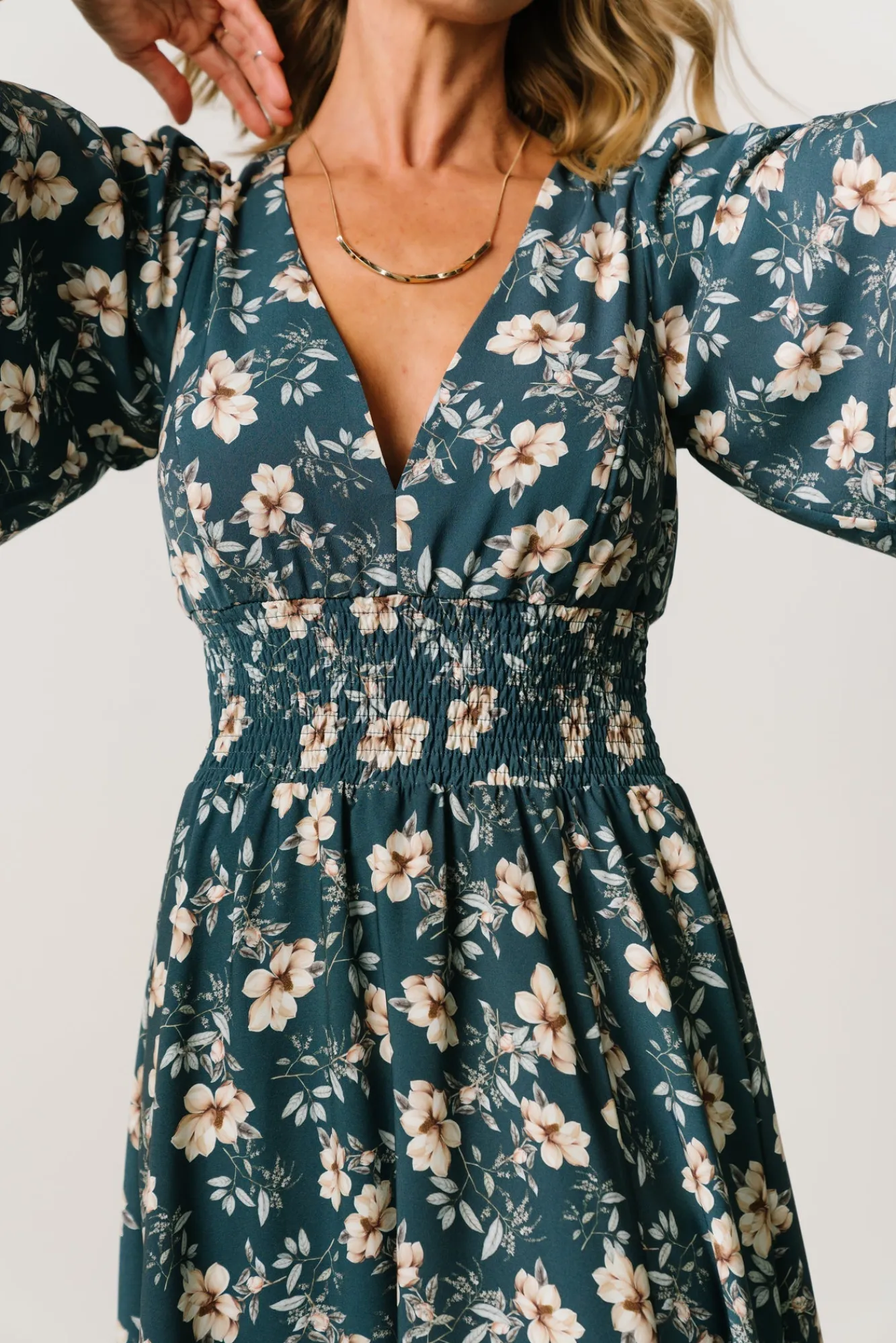 Baltic Born Verona Smocked Maxi Dress | Slate Floral