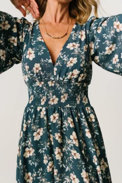 Baltic Born Verona Smocked Maxi Dress | Slate Floral