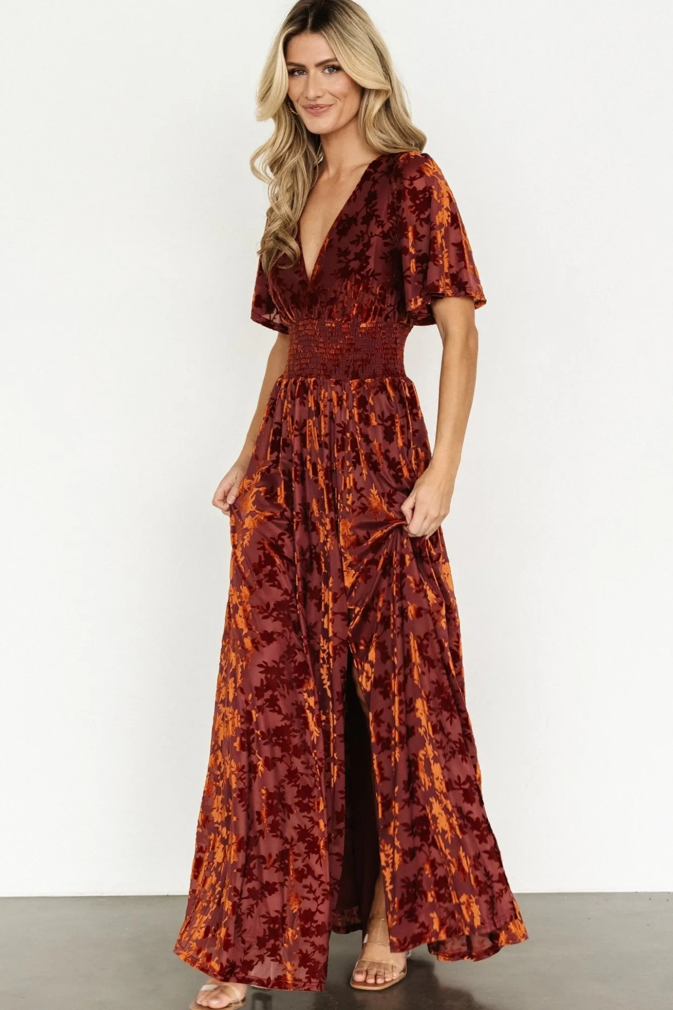 Baltic Born Veronica Velvet Maxi Dress |