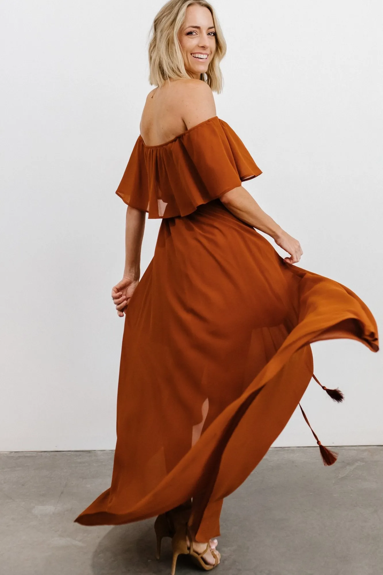 Baltic Born Victoria Off Shoulder Maxi Dress |