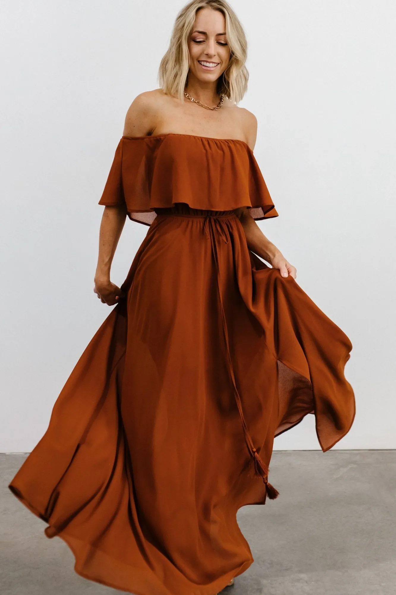 Baltic Born Victoria Off Shoulder Maxi Dress |