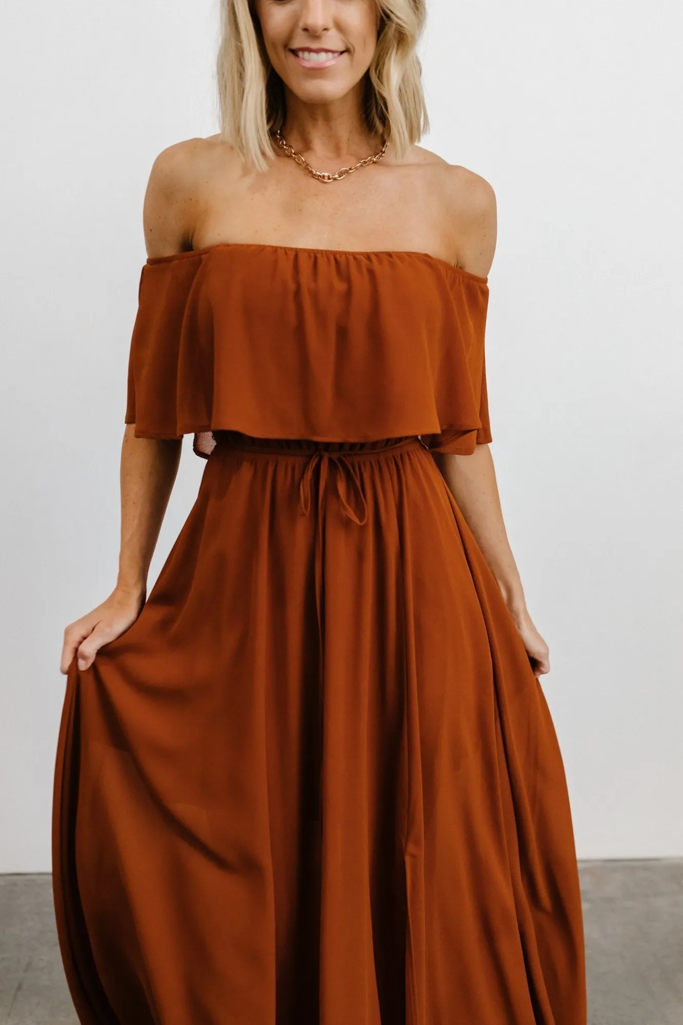 Baltic Born Victoria Off Shoulder Maxi Dress |