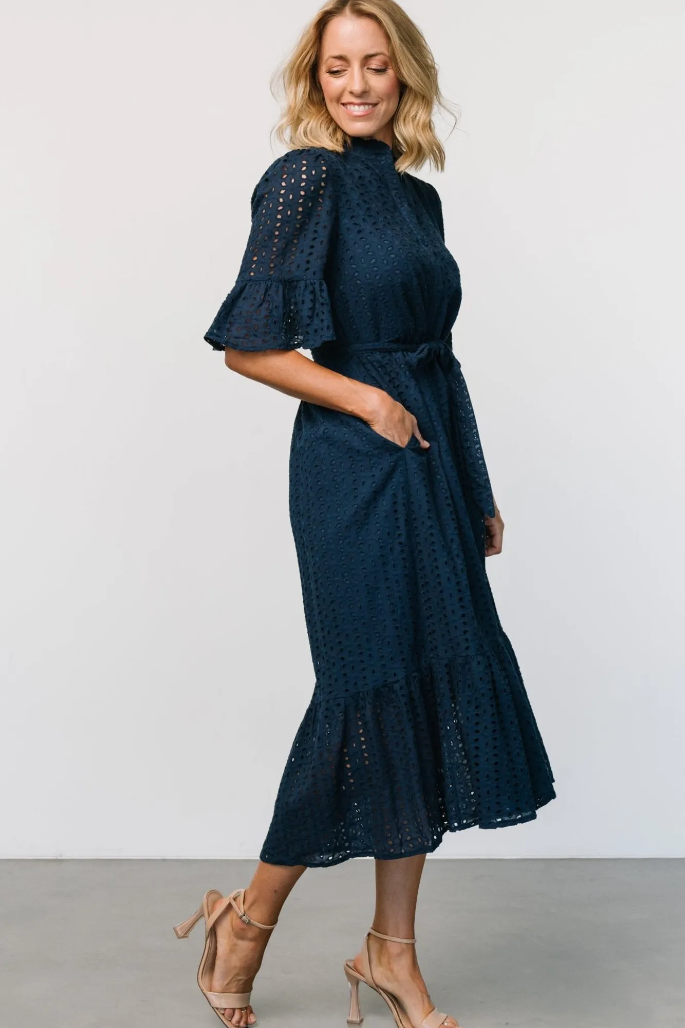 Baltic Born Virginia Eyelet Midi Dress |
