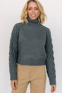 Baltic Born Vonn Turtleneck Sweater | Winter Green
