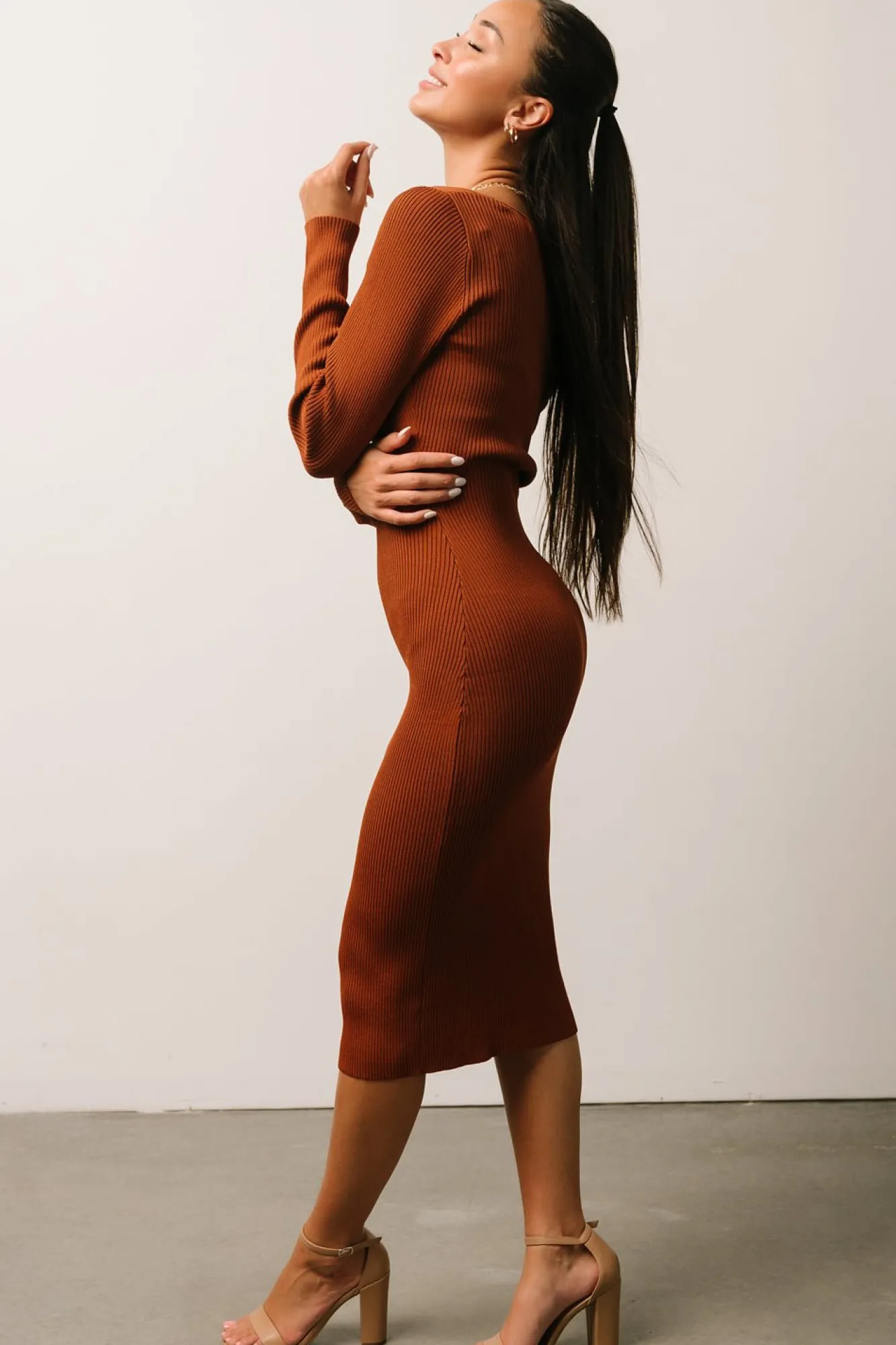 Baltic Born Waldorf Ribbed Midi Dress |