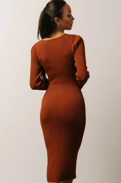 Baltic Born Waldorf Ribbed Midi Dress |