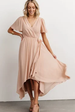 Baltic Born Waverly Wrap Dress | Dusty Blush