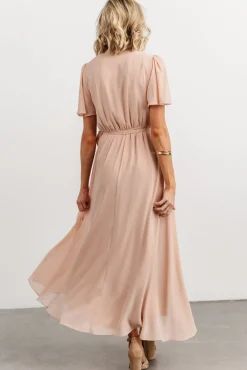 Baltic Born Waverly Wrap Dress | Dusty Blush