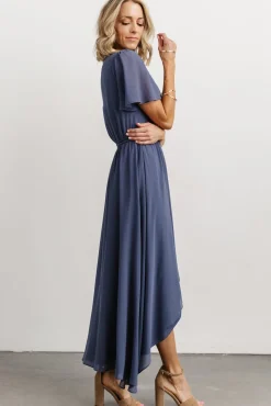 Baltic Born Waverly Wrap Dress | Slate Blue