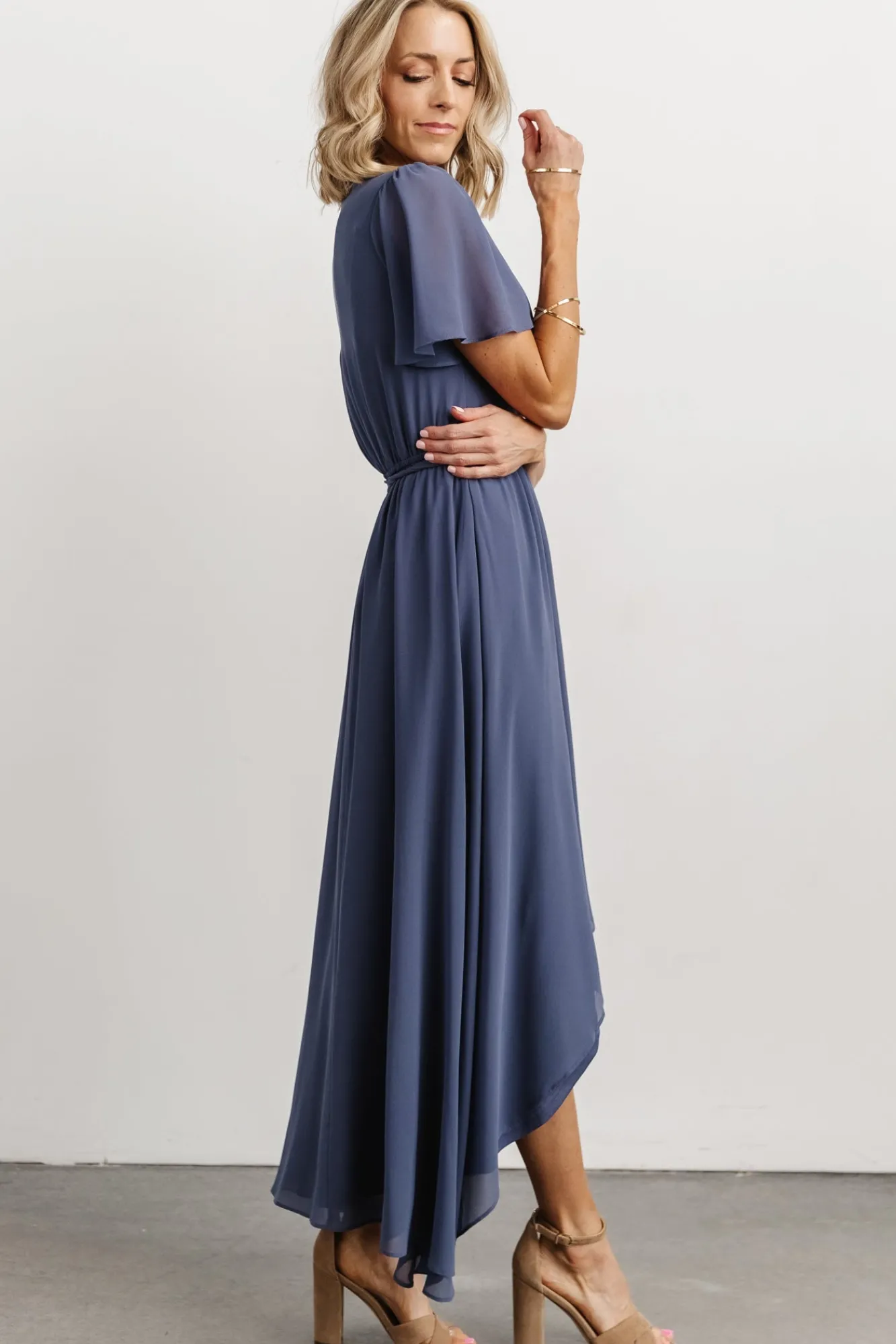 Baltic Born Waverly Wrap Dress | Slate Blue