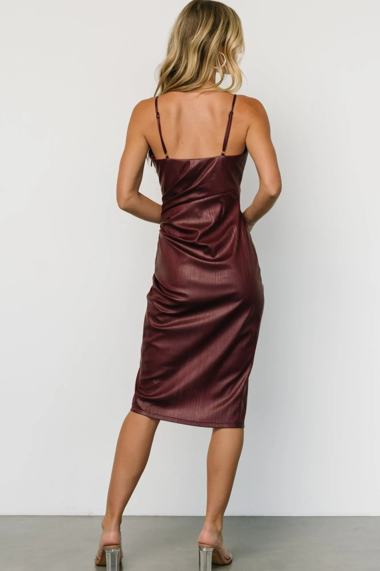 Baltic Born Whitney Midi Dress | Deep Mulberry
