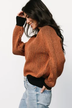 Baltic Born Winifred Ribbed Sweater | Black + Spice