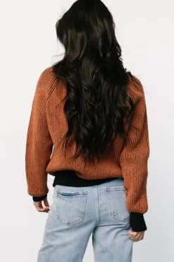 Baltic Born Winifred Ribbed Sweater | Black + Spice