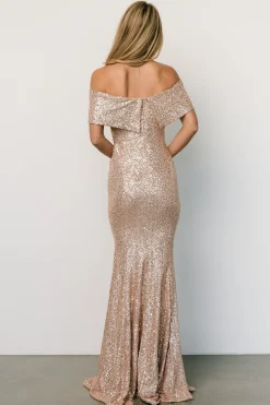 Baltic Born Yvonne Off Shoulder Sequin Gown |
