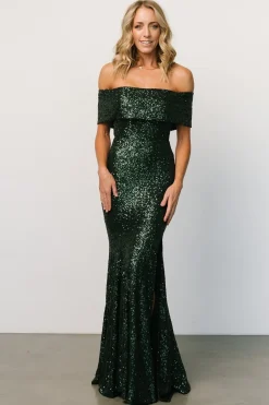 Baltic Born Yvonne Off Shoulder Sequin Gown |