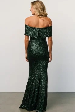 Baltic Born Yvonne Off Shoulder Sequin Gown |