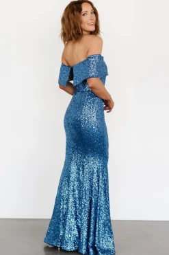 Baltic Born Yvonne Off Shoulder Sequin Gown |
