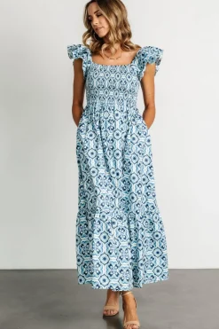 Baltic Born Zoey Smocked Maxi Dress | Blue Print